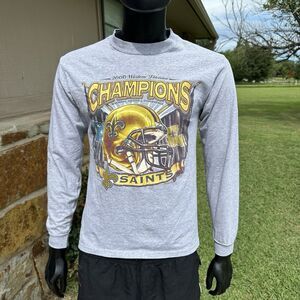 Vtg Lee Sport New Orleans Saints Shirt Medium‎ 2000 Western Division Champions